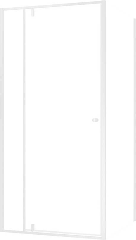 Sealskin Contour Draaideur met zijwand 100x100x200 cm 6 mm helder veiligheidsglas Mat wit CCD181006025100 - Foto 2