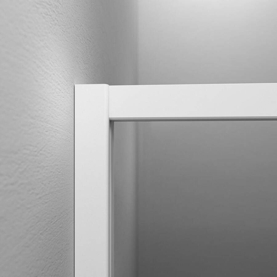 Sealskin Contour Inloopdouche type A3 88x200 cm 6 mm helder veiligheidsglas Mat wit CCDA30886025100 - Foto 2