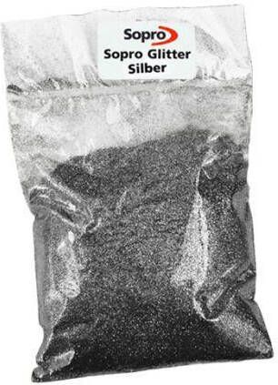Sopro voeg 100 gram glitter zilver