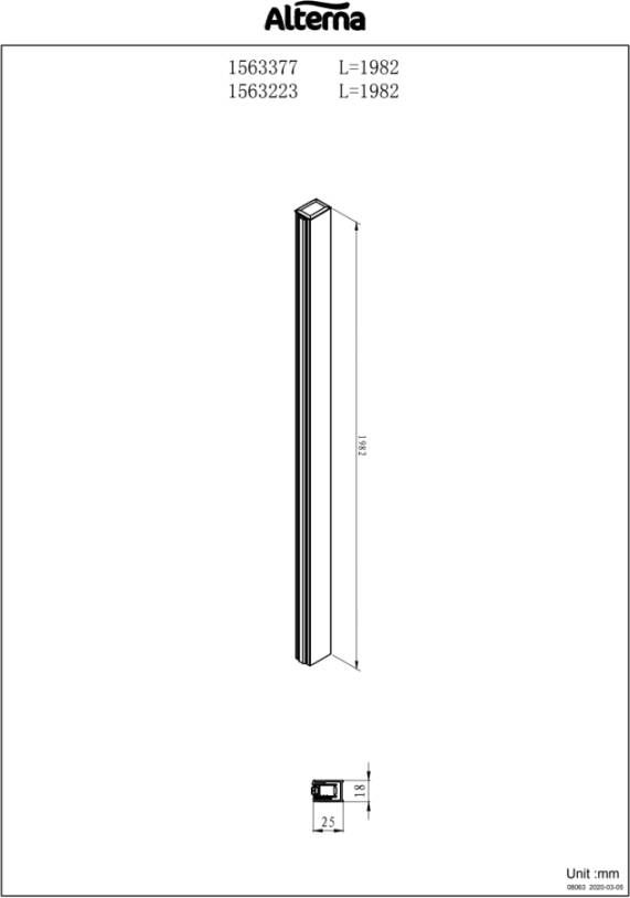 Royal Plaza Guard nis aanslagprofiel v draaideur 1x vast deel chroom
