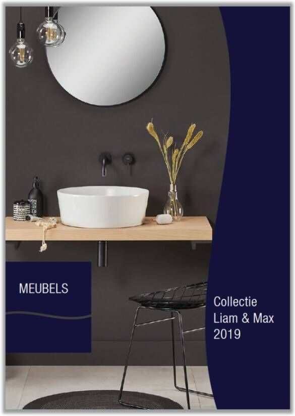 Royal Plaza Merlot spiegel 35x35cm zonder verlichting rond Glas Zilver 1305994 - Foto 2