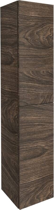 Sub 148 hoge badkamerkast met 2 deuren 40 x 35 5 x 172 cm eiken bruin
