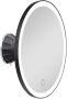 Lavigo Bjorn ronde make-up spiegel 3x vergrotend met LED-verlichting mat zwart - Thumbnail 1