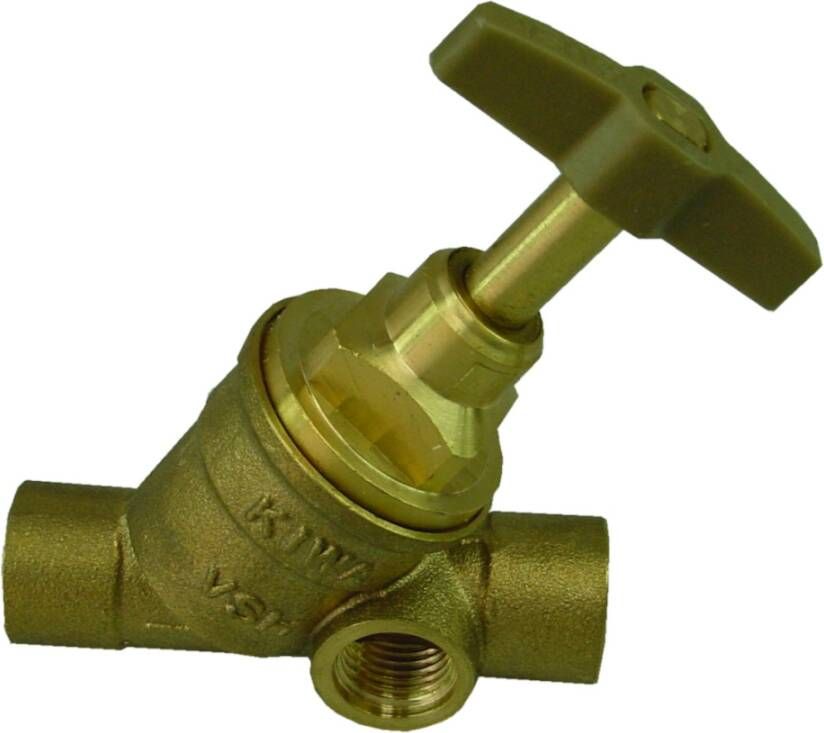 Riko Kiwa stopkraan 15mm capxcap met aftapgelegenheid 14.3764