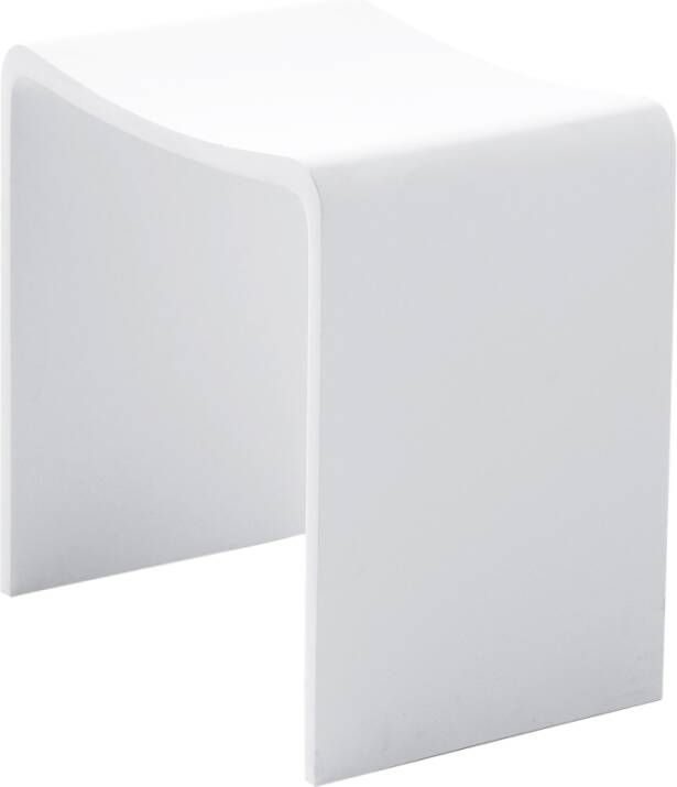 Wiesbaden Solid Surface Douchezitje 40x30x42.5 cm Wit Mat Solid Surface - Foto 3