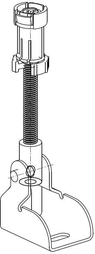 Sub UP320 wand- en hoekbevestigingset tbv Geberit UP320 - Foto 2