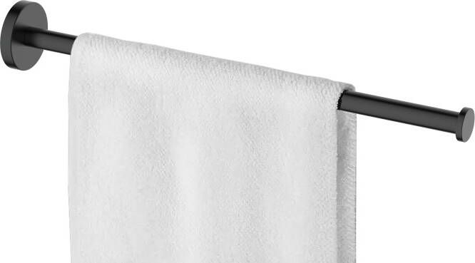 Wiesbaden Alonzo handdoekrek 38cm 1-armig mat zwart 28.8081