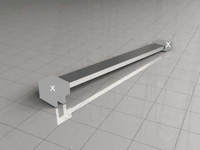 Wiesbaden losse stabilisatiestang 120cm chroom 20.3869 - Foto 3