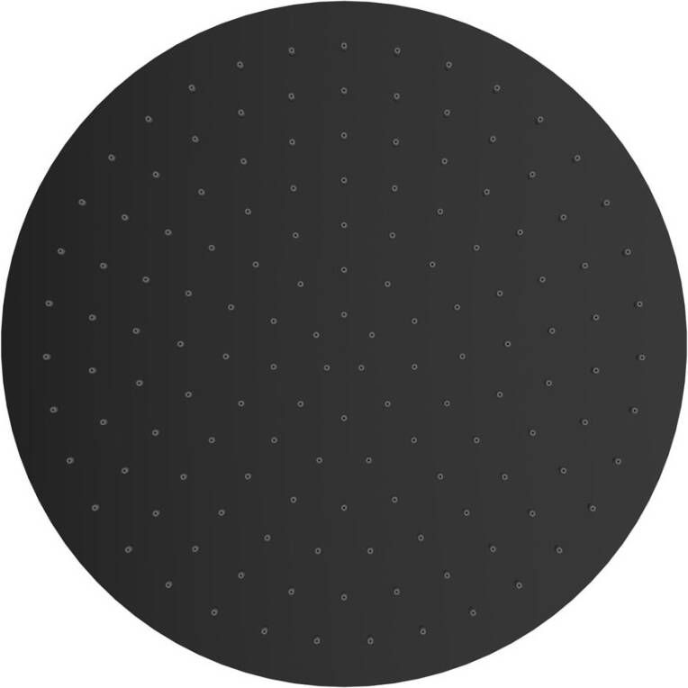 Wiesbaden Hoofddouche UniMatch Caral | 40 cm | Rond | Zwart mat