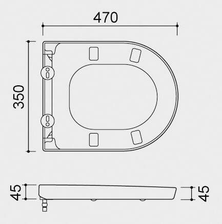 Wiesbaden Xellanz Metro toiletzitting softclose en quick release glans wit 32.3487 - Foto 3