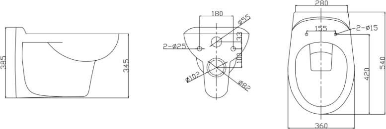 Wiesbaden Neptunus One Pack hangend toilet diepspoel met Ultimo 2.0 zitting met softclose en quickrelease wit - Foto 6