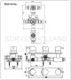 Xellanz Douchekraan Rombo 15cm Hartafstand Thermostatisch Inbouw Vierkant Chroom 3 Greeps - Thumbnail 2