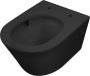 Wiesbaden Vesta rimless hangend toilet met Tornado-flush 42 x 36 x 52 5 cm mat zwart - Thumbnail 3