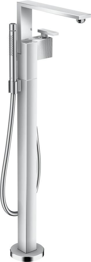 Axor Edge afbouwdeel voor vrijstaande badkraan met omstel staafhanddouche en Diamond Cut 92 cm chroom