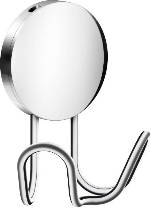 Beslagsboden Handdoekhaak Dubbel diameter 55 mm hoogte 90 mm gepolijst RVS