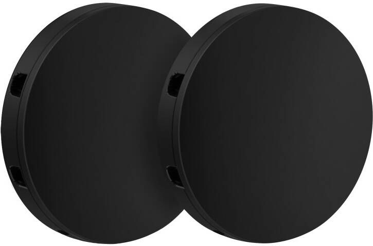 Smedbo Losse bevestigingsplaten Zelfklevend Zwart Edelstaal 2 stuks