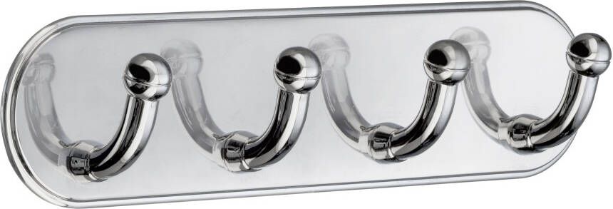 Smedbo Beslagsboden Handdoekhouder 19.2x4.8cm zelfklevend Zinklegering Gepolijst Edelstaal BK1124