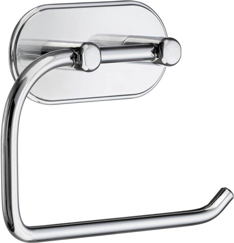 Smedbo Beslagsboden Toiletrolhouder 13.2x13.5cm zelfklevend Zinklegering Gepolijst Edelstaal BK1127