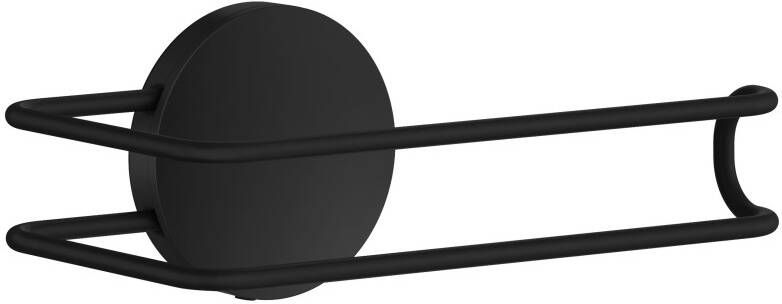 Smedbo Beslagsboden Toiletrolhouder 13.4x5.5x7.3cm zelfklevend RVS Mat Zwart BB3411