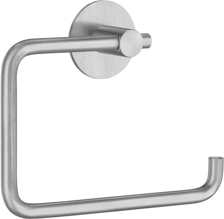 Smedbo Toiletrolhouder met Ronde Bevestigingsplaat Beslagboden Geborsteld Edelstaal 10x13 6x3