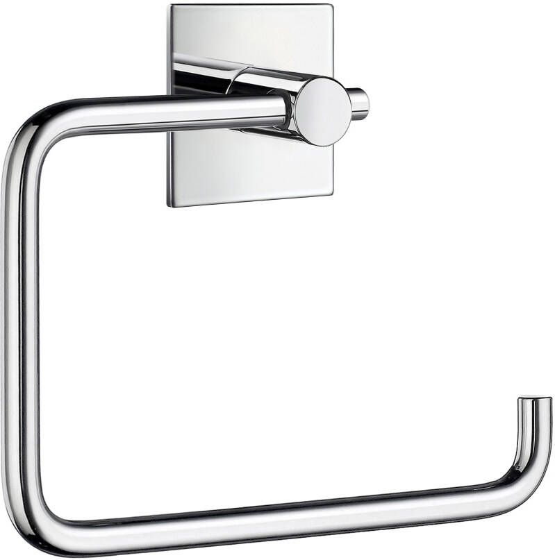 Smedbo Beslagsboden Toiletrolhouder 10x13.6x3cm zelfklevend RVS Gepolijst Edelstaal BK1132