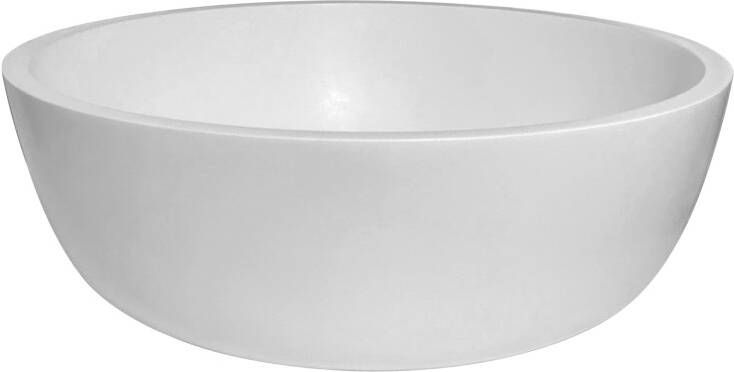 Best Design New Stone waskom 42x15x1.7cm met klikwaste solid surface hoogglans wit 3840230 - Foto 3