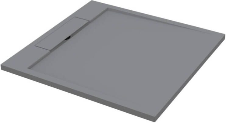Best Design Decent douchebak Just Solid 100x100x3 5cm lava grijs 4009450
