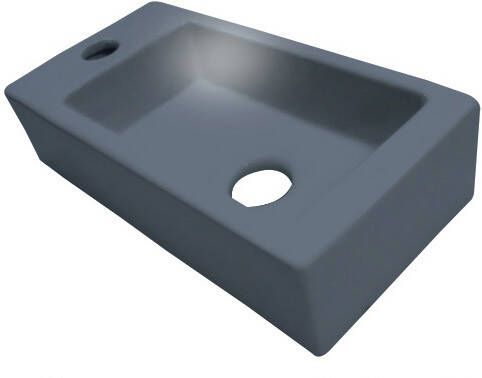 Best Design Mini Block fontein antraciet grijs Links 36x18x9cm Antraciet Grijs