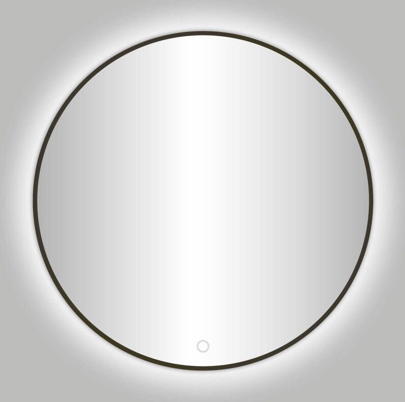 Best Design Moya Venetië spiegel 100cm met led-verlichting rond Gunmetal 4013050