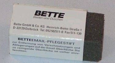 BETTE Schleiffix schuurblokje klein-sanitair polijst gum