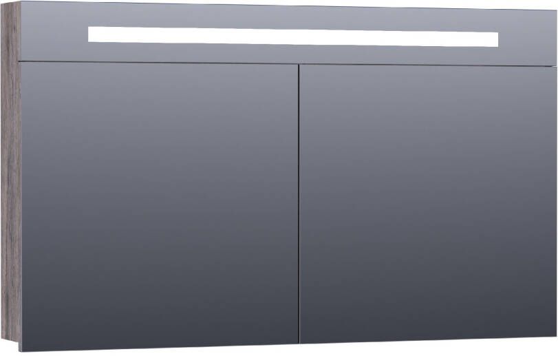 iChoice 2.0 spiegelkast 120x70cm LED verlichting boven Grey Canyon