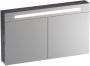 Saniclass 2.0 spiegelkast 120x70x15cm verlichting geintegreerd met 2 links- en rechtsdraaiende spiegeldeuren MFC Metal SK-TW120ME - Thumbnail 2