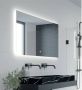 BRAUER Ambiance spiegel 160x70cm met verlichting rechthoek Zilver SP-AMB160 - Thumbnail 2
