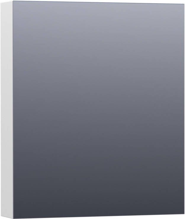 IChoice Dual spiegelkast 60x70cm indirecte LED verlichting binnen onder hoogglans wit rechtsdraaiend - Foto 2