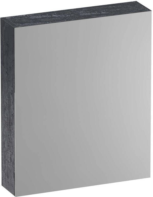 IChoice Dual spiegelkast 60x70cm indirecte LED verlichting binnen onder metal rechtsdraaiend