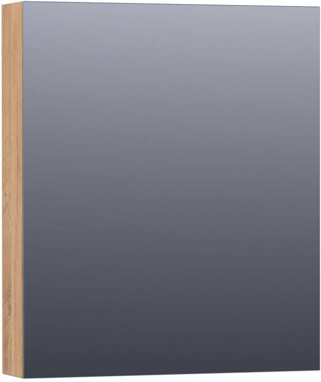 IChoice Dual spiegelkast 60x70cm indirecte LED verlichting binnen onder old castle rechtsdraaiend