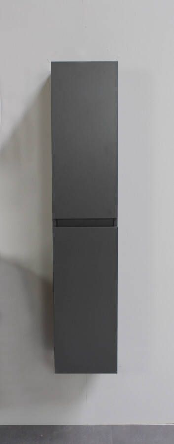 Bewonen Luuk hoge kast 145x30x30cm mat antraciet geassembleerd