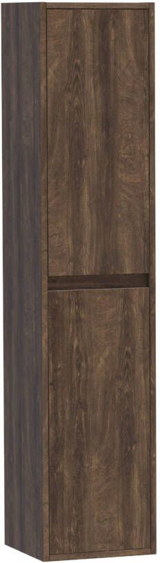 Brauer Adore badkamerkast 160x35x35cm met 2 deuren greeploos links- of rechtsdraaiend Grove HK-AD160GR