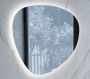 BRAUER Organic Spiegel asymetrisch 100x80cm LED verlichting rondom dimbaar kleurfunctie afstandsbediening SP-ORG100 - Thumbnail 3