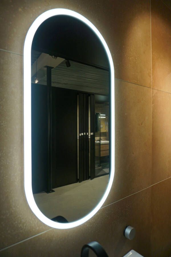 iChoice Ovaal spiegel 40x80cm omkeerbaar met LED verlichting rondom