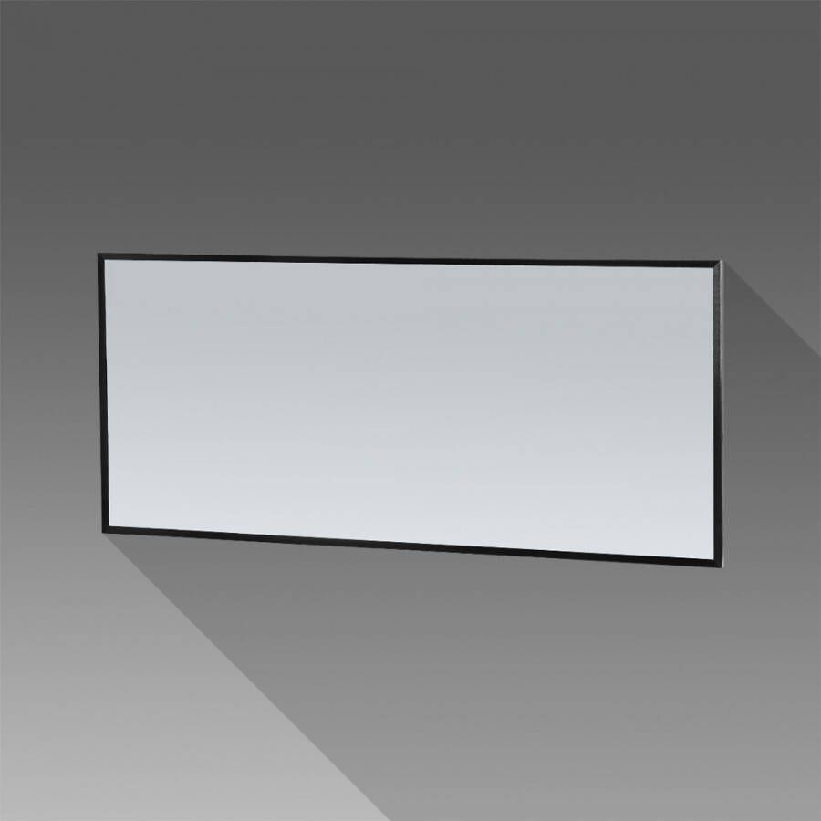 iChoice Silhouette spiegel 160x70cm frame mat zwart aluminium