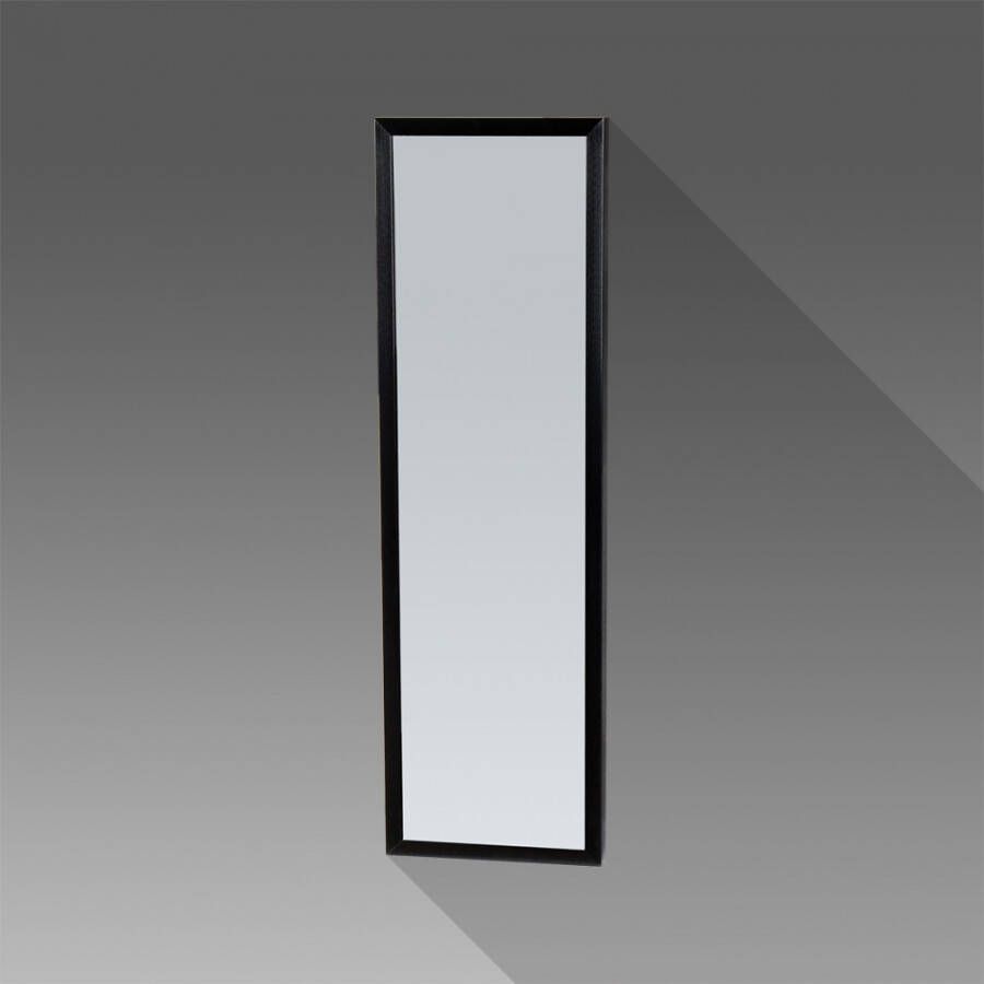 iChoice Silhouette spiegel 25x80cm frame mat zwart aluminium