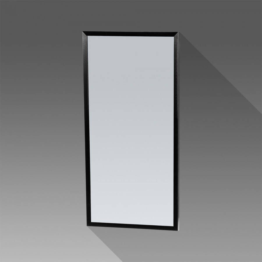 iChoice Silhouette spiegel 40x80cm frame mat zwart aluminium