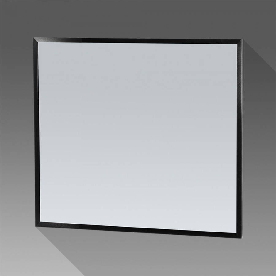 iChoice Silhouette spiegel 80x70cm frame mat zwart aluminium