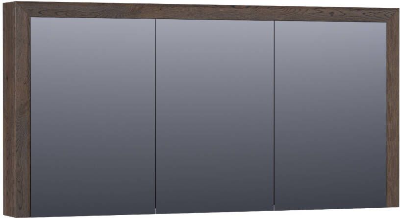iChoice spiegelkast met kader 140x70cm massief eiken Black Oak