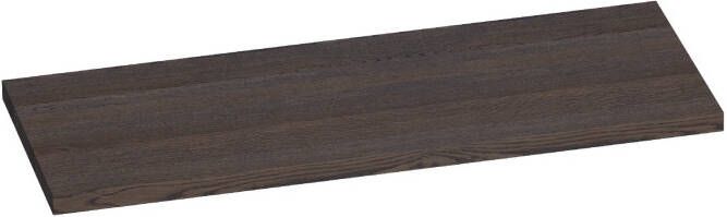 IChoice topblad 120x46cm massief eiken black oak (38 mm)