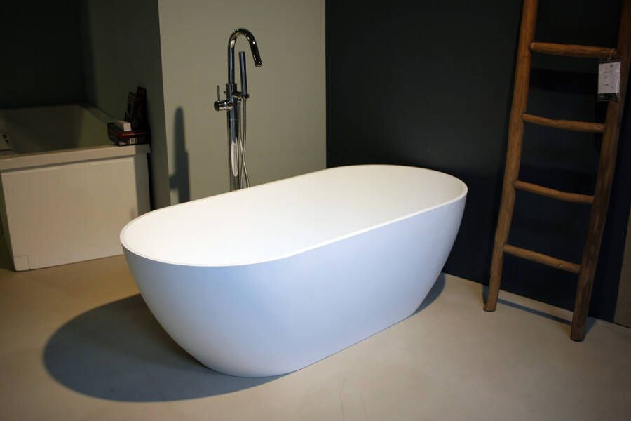 Bewonen vrijstaand bad 170x80cm Solid Surface mat wit