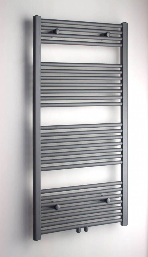 Royal Plaza Sorbus r radiator 60x120 n25 617w recht met midden aansluiting grijs metallic 57455 - Foto 2