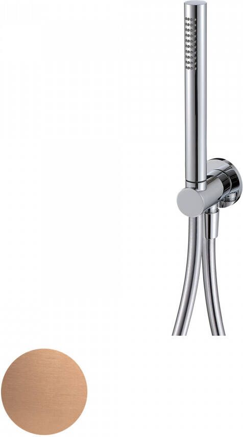 Royal Plaza Thetis handdoucheset met aansluitknie koper 01