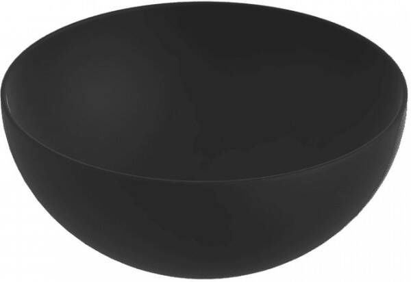 Beaux Bordeaux ronde waskom Ø40x16 5cm keramiek mat zwart